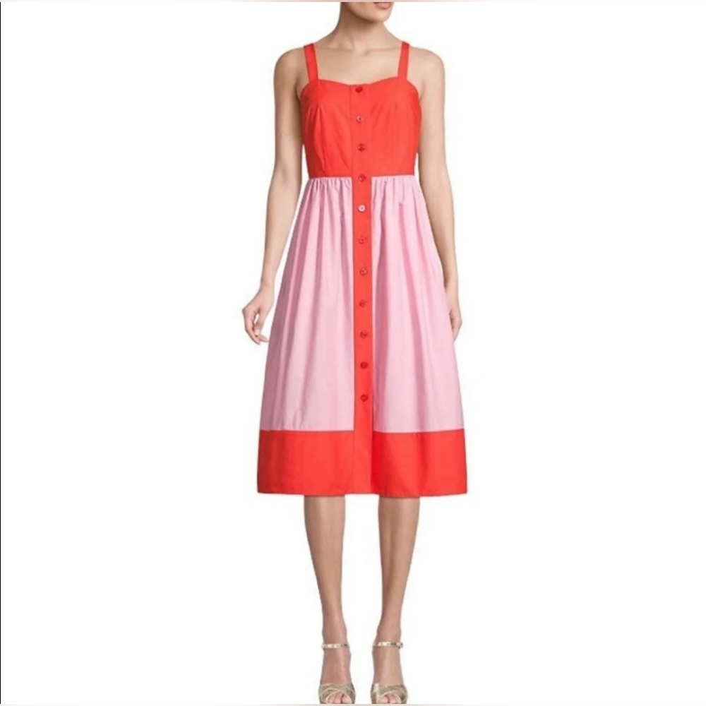 Kate Spade Colorblock Poplin Dress